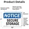 Signmission Secure Storage, 10 in W x Rectangle, Vinyl Decal OS-2PACK-NS-D-710-L-18267 - alternate 4